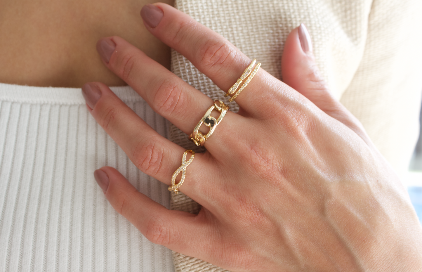 Chunky Cuban Curb Ring (D9)